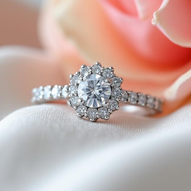 Anillo de compromiso con diamante